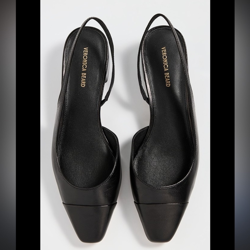 Veronica Beard Women's Black Cecile Leather Slingback Flats
Size 11  - NWT